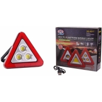 Мултифункционален соларен LED триъгълник за кола HS - 8017 H LED59 H-LED59
                                                                                    , видео H-LED59