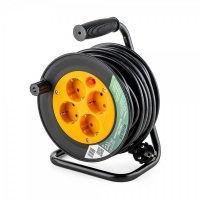 Muhler удължител с макара, 4 гнезда, дължина 15м FS-15708 FS-15708