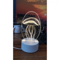 Холограмна 3D LED нощна лампа, 4W, 220V - TV1021 TV1021 TV1021