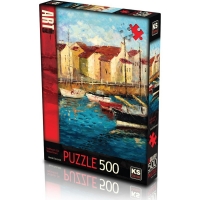 Пъзел от 500 части „Sailboats on waterfront“ David Fairchild серия Art gallery FS-4964 FS-4964